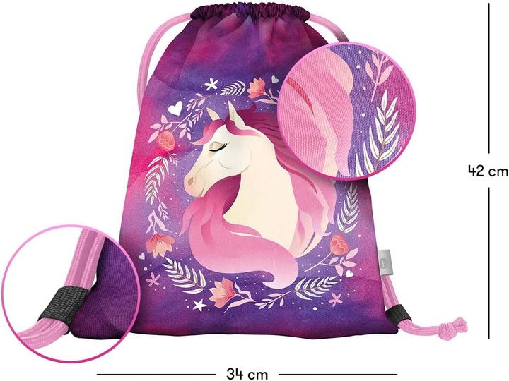 Produktbild Baagl Schulranzen Maedchen Set 3 Teilig Pferd