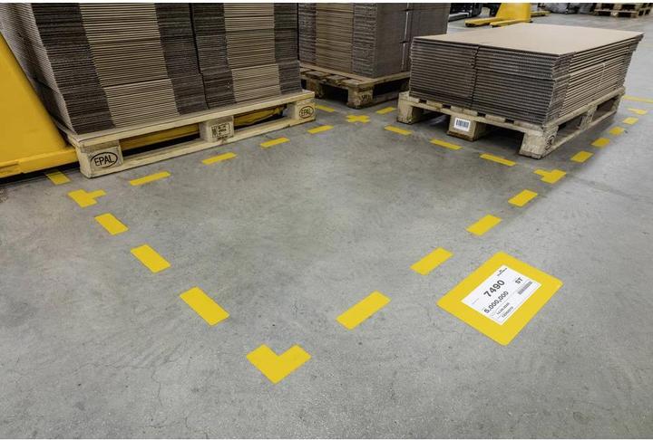 Actual product image Durable Notice sticker window for floor markings