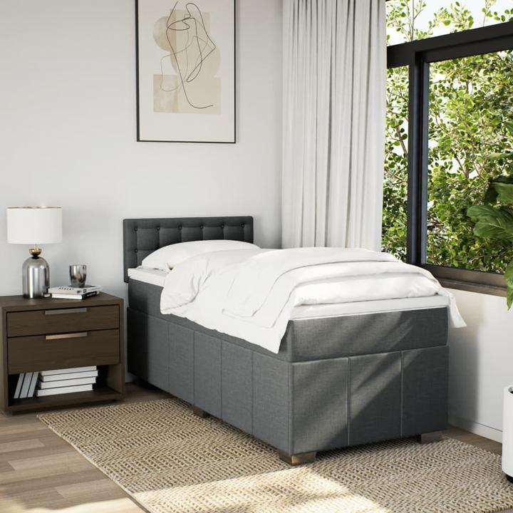 Produktbild VidaXL Bo x springbett mit Matratze 140 x 190 cm Stoff (140 x 190 cm)