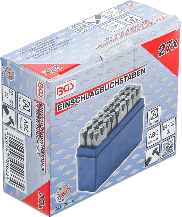 Image du produit BGS Lettres à frapper | 6 mm