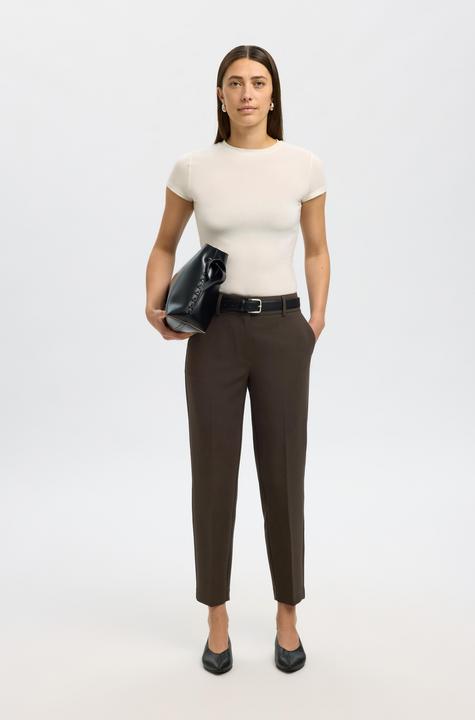 Actual product image Selected Femme Slfrita-Ria Mw Crop Pant Mel Noos (42)