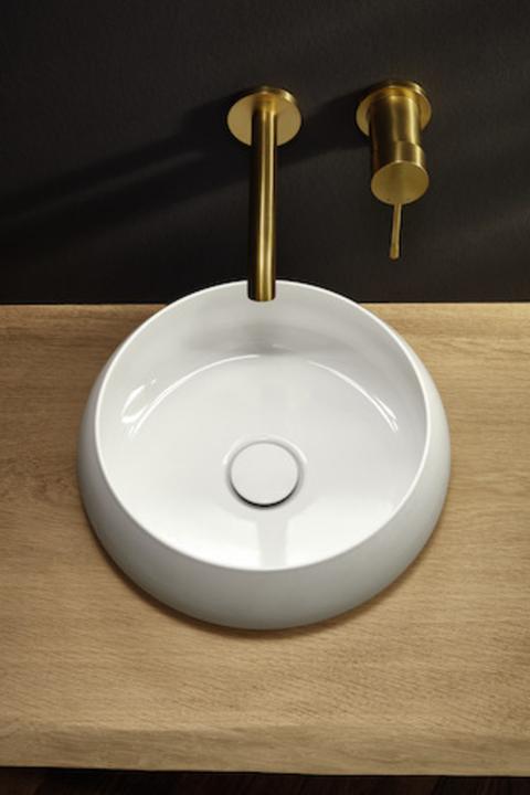 Actual product image Bette BetteCraft Countertop wash basin, 350 x 350 mm, A240, without tap hole (350 mm, 350 mm)