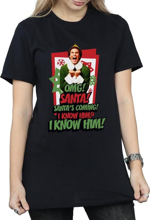 Immagine prodotto Elf OMG Santa Maglietta Ampia Donna (XXL)