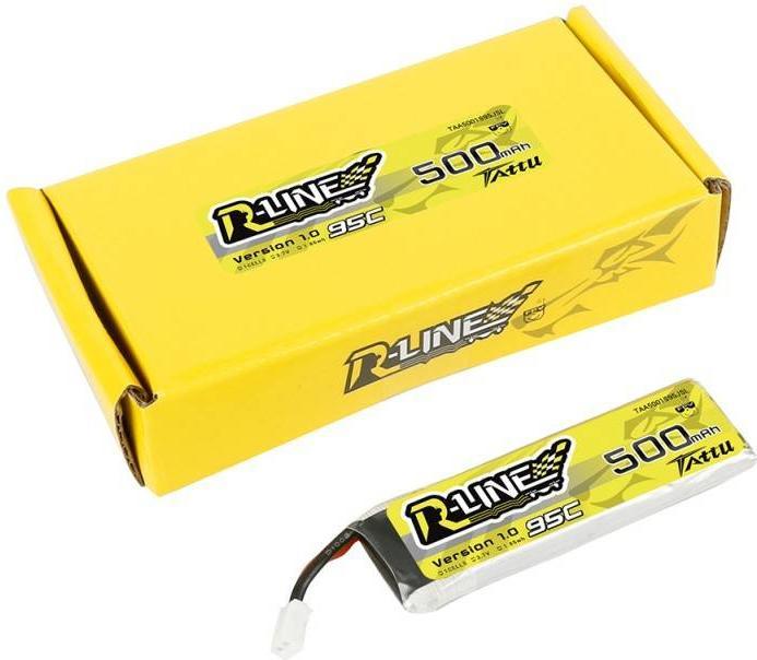 Actual product image Tattu RC Battery LiPo 500 mAh 3.7 V 95C R-Line (3.70 V, 500 mAh)