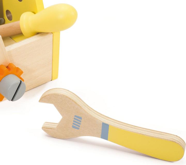 Image du produit Classic World Kit de menuiserie en bois avec boîte à outils, 18dl