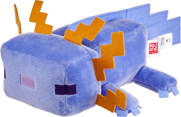 Image du produit Mattel Minecraft-Peluche Axolotl Bleu-du jeu vidéo à collectionner, 20 cm (20.32 cm)