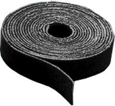 Velcro brand Klittenbandstroken rol 25m zwart klittenband bevestiging (19 mm)