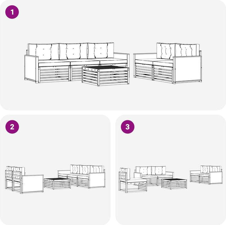 Produktbild vidaXL Outdoor-Sofa