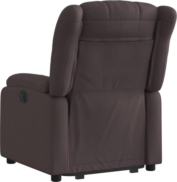 Actual product image vidaXL Relax armchair with stand-up aid armchair TV armchair dark brown fabric