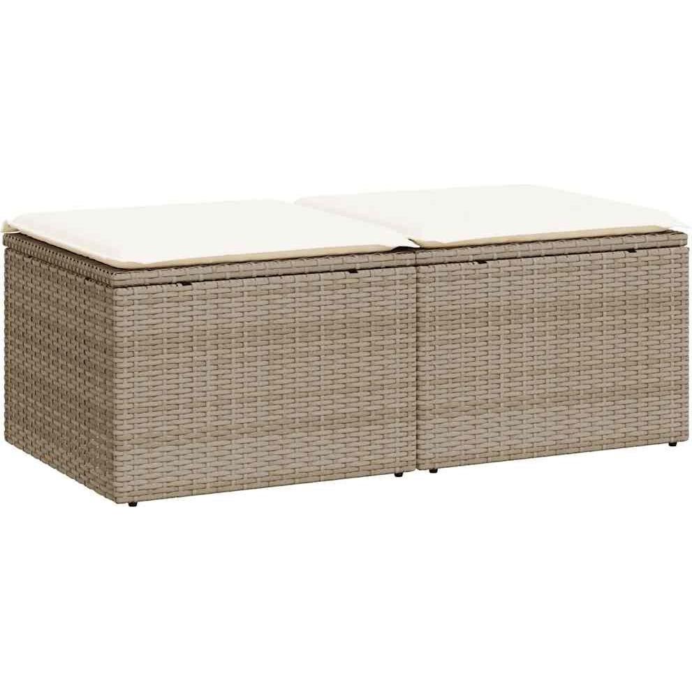 Thumbnail - VidaXL, Gartenlounge, 10-tlg. Garten-Lounge-Set mit Kissen