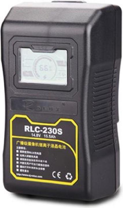 Actual product image Rolux V-Mount Battery RLC-230S 230Wh 14.8V 15500mAh (1 pcs., 15500 mAh, Chargers without battery)