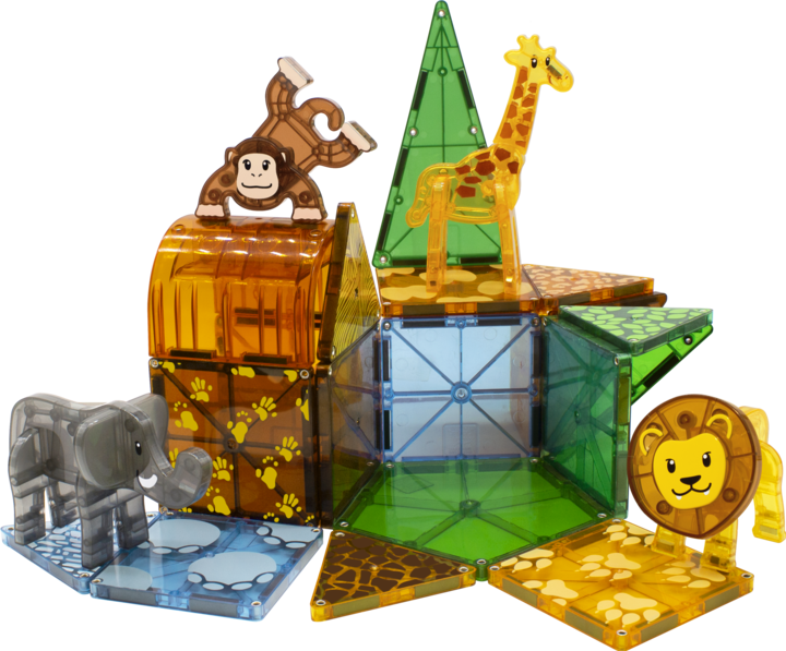 Actual product image Magna-Tiles Safari animals