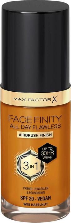 Actual product image Max Factor FACEFINITY ALL DAY FLAWLESS 3 IN 1 foundation #W95-hazelnut 30 ml (W95-Hazelnut)