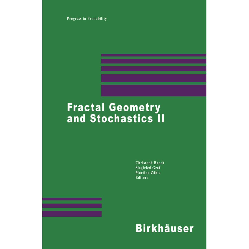 Fractal Geometry and Stochastics II, Fachbücher von Martina Zähle, Christoph Bandt, Siegfried Graf