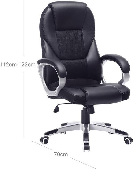 Actual product image Songmics Office chair, 73x70x112-122cm
