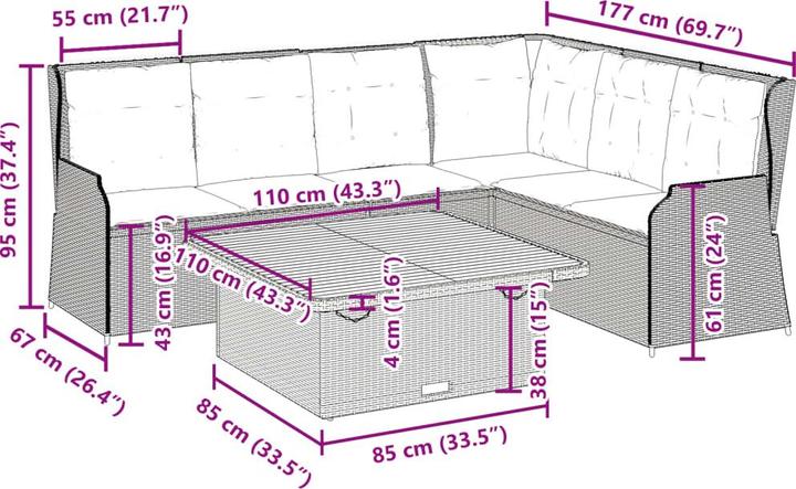 Produktbild vidaXL Kian