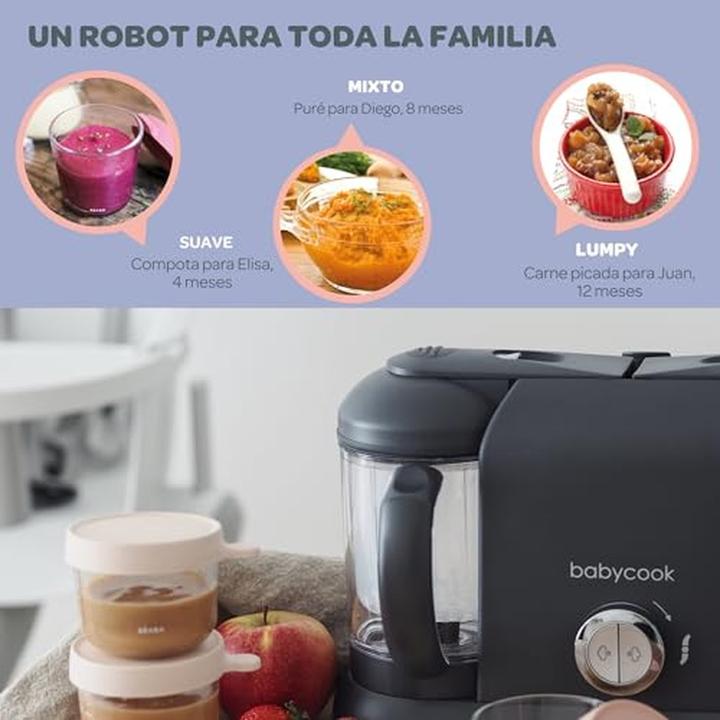 Produktbild Beaba Babycook Plus Grinder-Steamer 4in1, Dunkelgrau