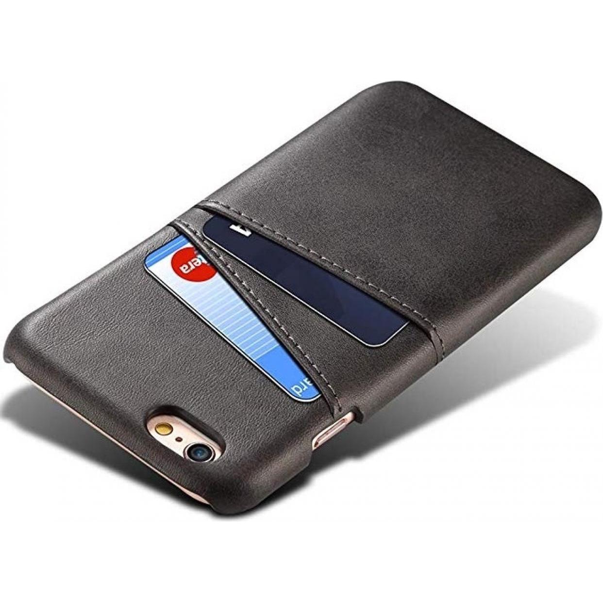 Thumbnail - Screenguard Apple iPhone 5/5S/SE CardCaddy Leder Backcase mit Kartenfächern (Apple iPhone 5), Smartphone Hülle, Schwarz