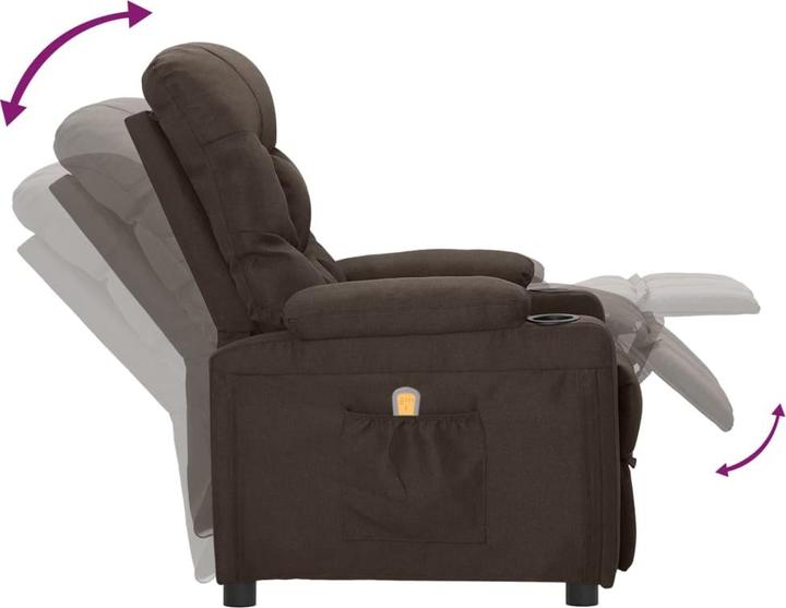 Actual product image vidaXL Elektrischer Massagesessel