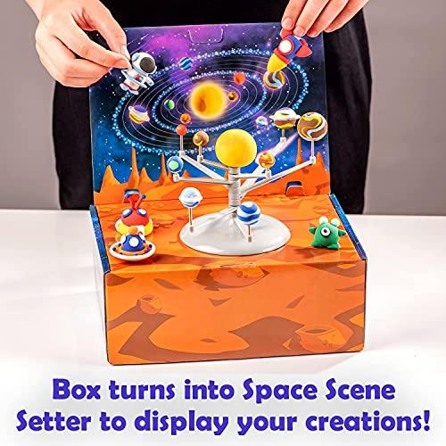 Image du produit Activity Board Mini Galaxy 3D Solar System Set de pâte à modeler, 10 sachets de pâte à modeler auto-séchante pour