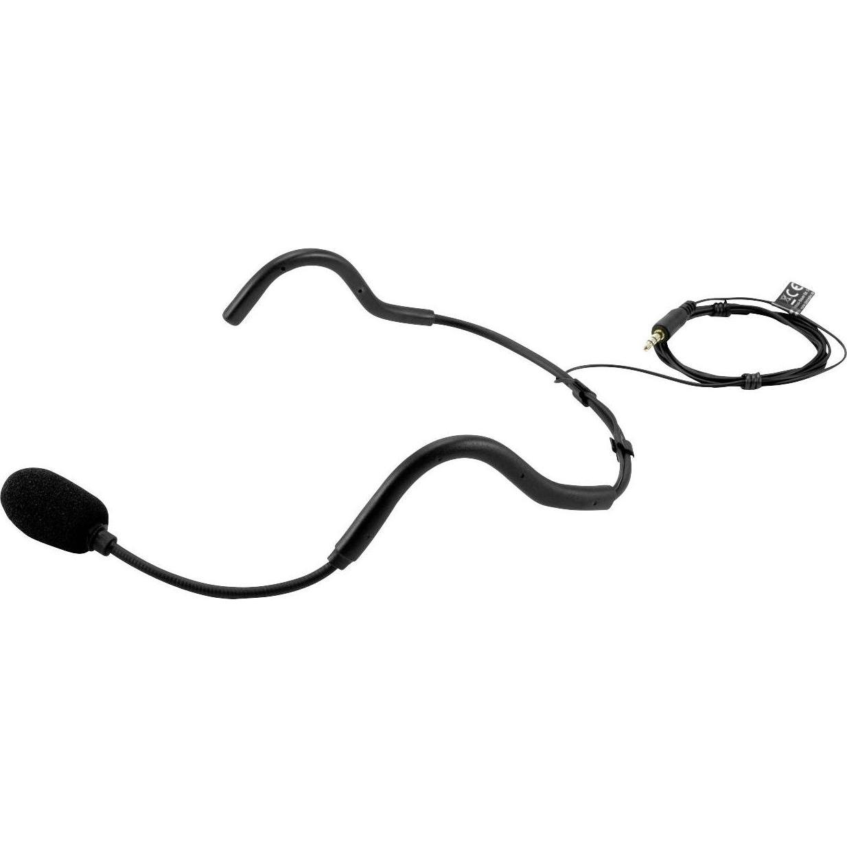 Omnitronic Microfono per cuffie sportive FAS per trasmettitore bodypack, Microfono