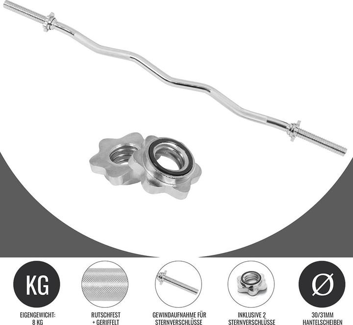 Image du produit Gorilla Sports Barre de curl