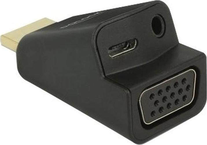 Produktbild Delock Monitoradapter HDMI-A zu VGA mit Audio (VGA, Klinkenbuchse, 4.70 cm)