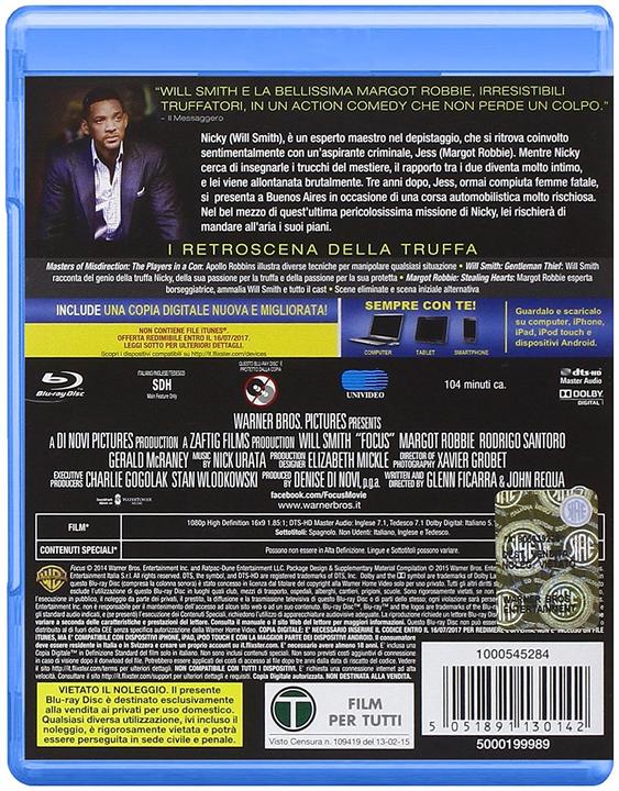 Produktbild Focus (Blu-ray, 2015, Deutsch, Italienisch, Englisch)