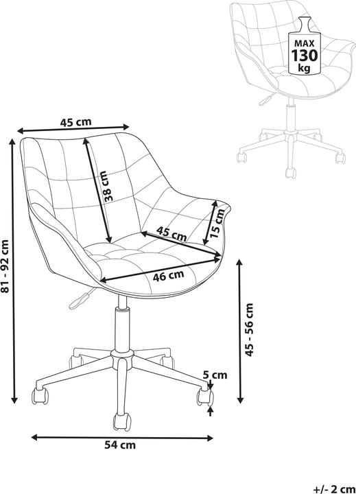 Immagine prodotto Beliani Labelle (45 - 56 cm)