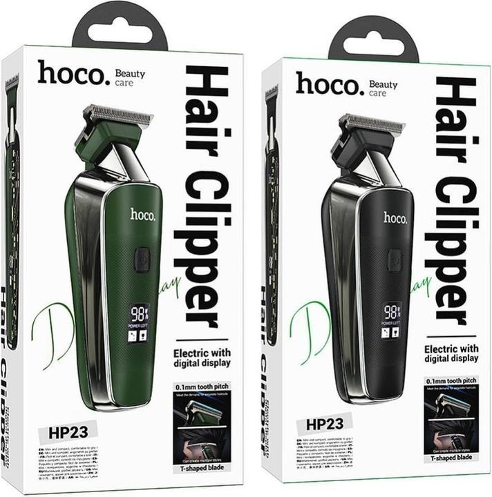 Actual product image Hoco Other electric hair clipper with digital display HP23 green