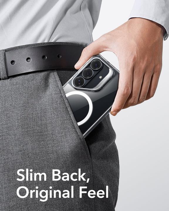 Actual product image ESR - Classic Hybrid HaloLock Kickstand - Samsung Galaxy S26 - Clear (Samsung Galaxy S26)