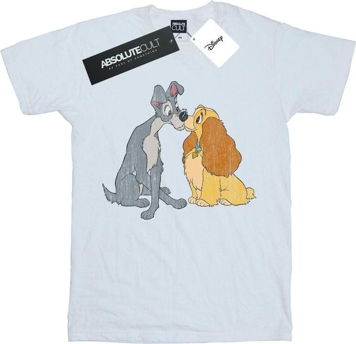 Produktbild Disney Lady And The Tramp Distressed Kiss TShirt Mädchen (104)