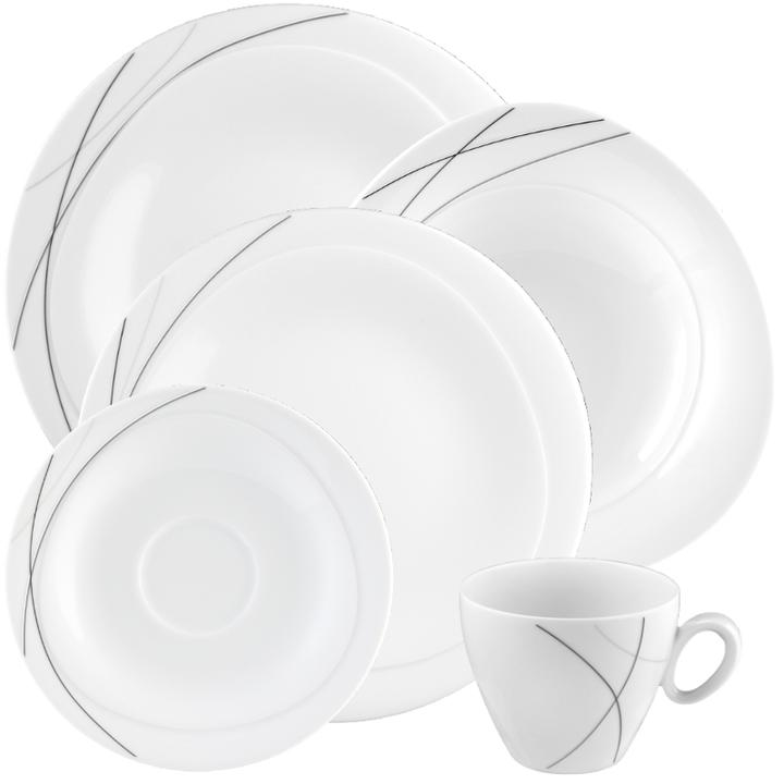 Actual product image Seltmann Dining Plate Trio 30 pieces, white black (30 pcs.)