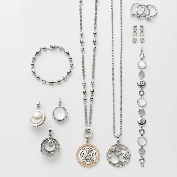 Image du produit Leonardo Bague de doigt Alexia 60 Acier inoxydable, verre (60)