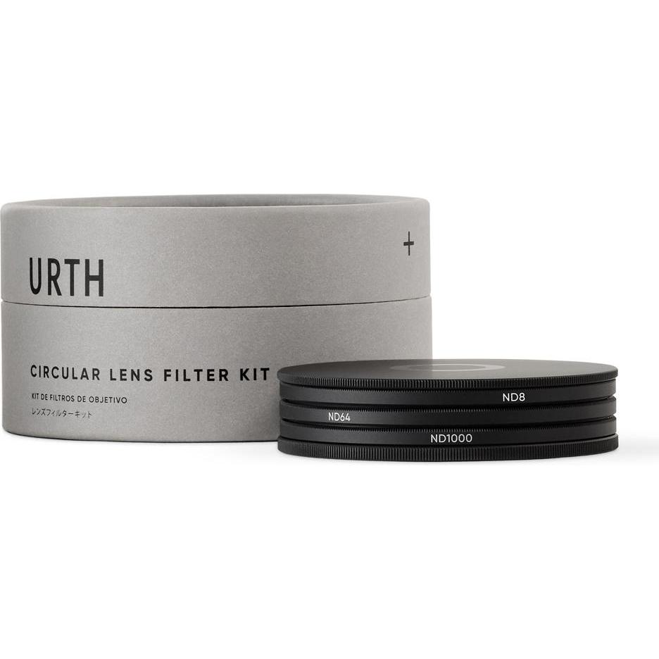 Urth 72mm ND8, ND64, ND1000 Lens Filter Kit (Plus+) (ND- / Graufilter, 72 mm), Objektivfilter