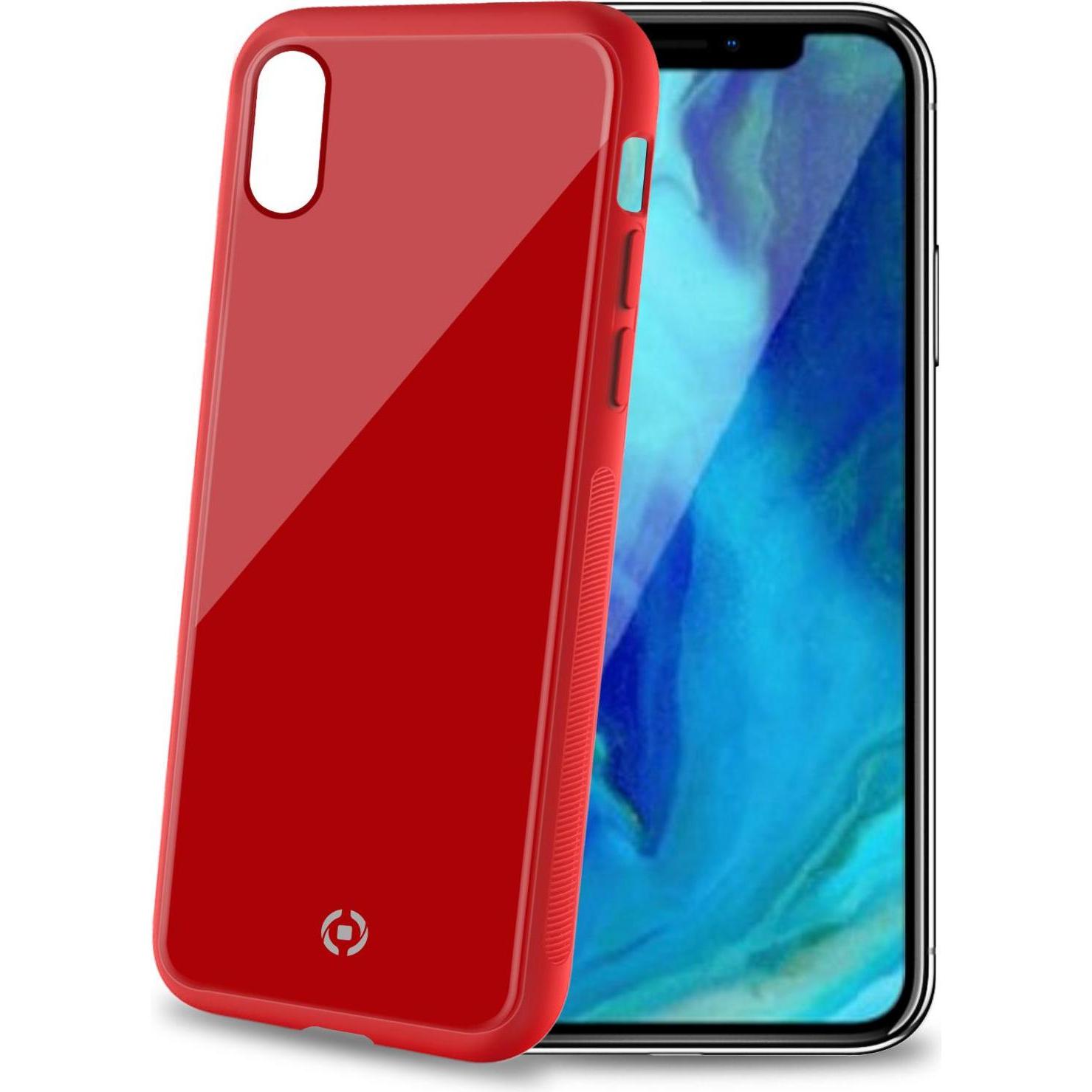 Celly Rosso Diamond Custodia Per Cellulare 15,5 Cm (6.1') Cover (Apple Iphone Xr), Cover Smartphone,
