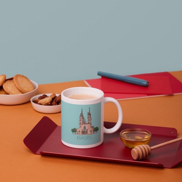 Actual product image CreaDiva Tasse Basel Edition blau