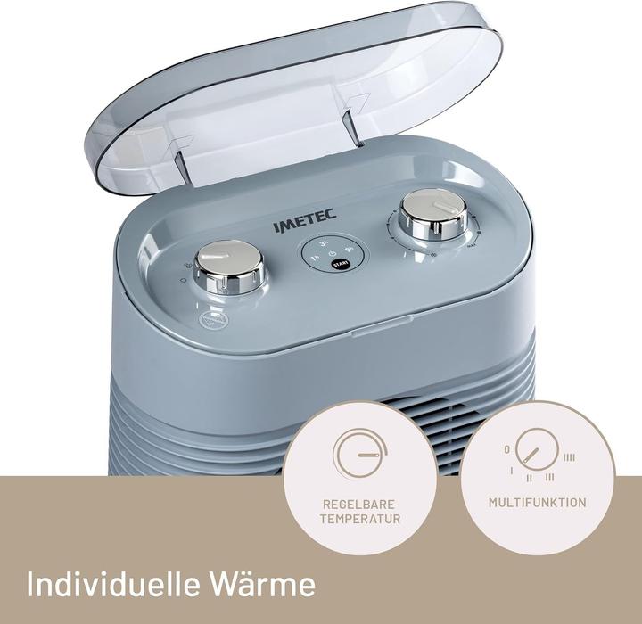 Actual product image Imetec Silent Power Protection Indoor Blue 2100 W Electric room heater with fan (2200 W)