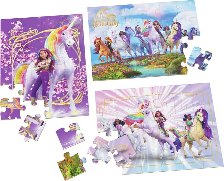 Immagine prodotto Spin Master Einhorn Academy 3Pack Holzpuzzle in Holzbox (24 pezzi)