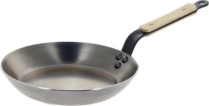de Buyer Runde Bratpfanne B Bois ø20cm (20 cm, Bratpfanne, Edelstahl)