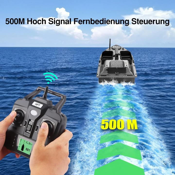 Immagine prodotto Bilbear RC Futterboot fürs Karpfenangeln – mit GPS & 3 Futtertrichtern