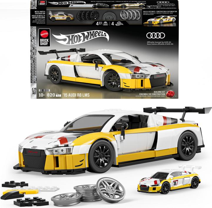 Mattel Brick Shop Hot Wheels Elite Audi R8