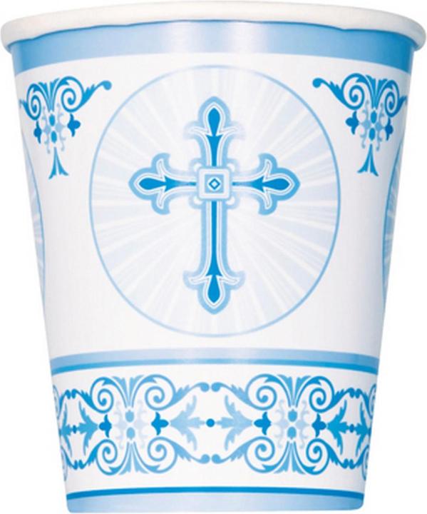 Produktbild Unique Party Kreuz PartyBecher Papier Kommunion 8erPack (8 x)