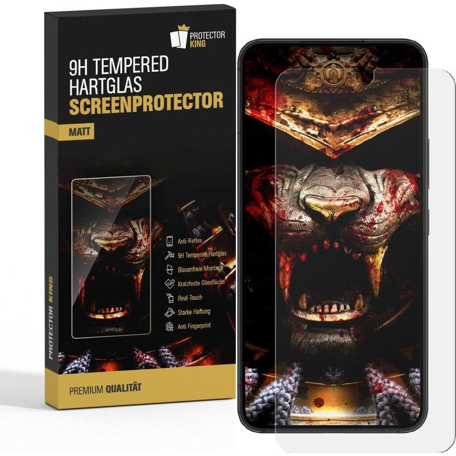 Protectorking 2x Echtes Tempered 9H Panzerhartglas Matt Entspiegelt (2 Stück, Samsung Galaxy S21+), Smartphone Schutzfol...