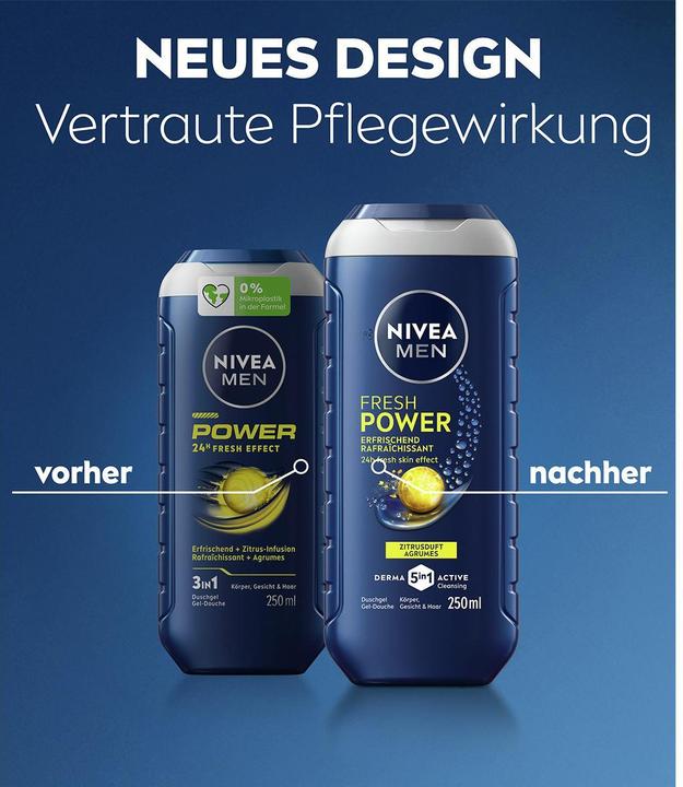 Produktbild NIVEA Fresh Power Pflegedusche XL (500 ml)