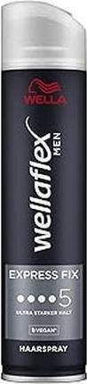 Immagine prodotto Wella Wellaflex Men Express Fix Hairspray - Tenuta ultra forte, durata 48 ore, Vegan, 250 Ml (250 ml)