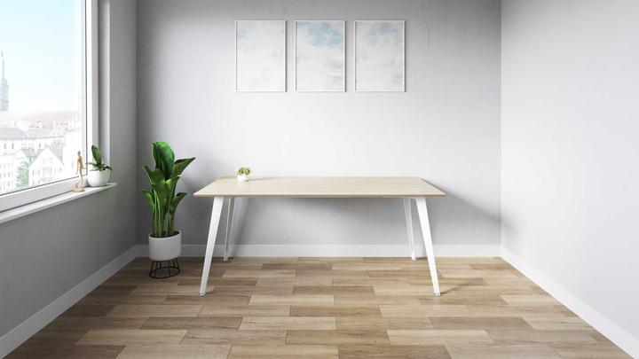 Image du produit ofinto Bürotisch Classic mit Kabelmanagement (180 x 80 x 75 cm)