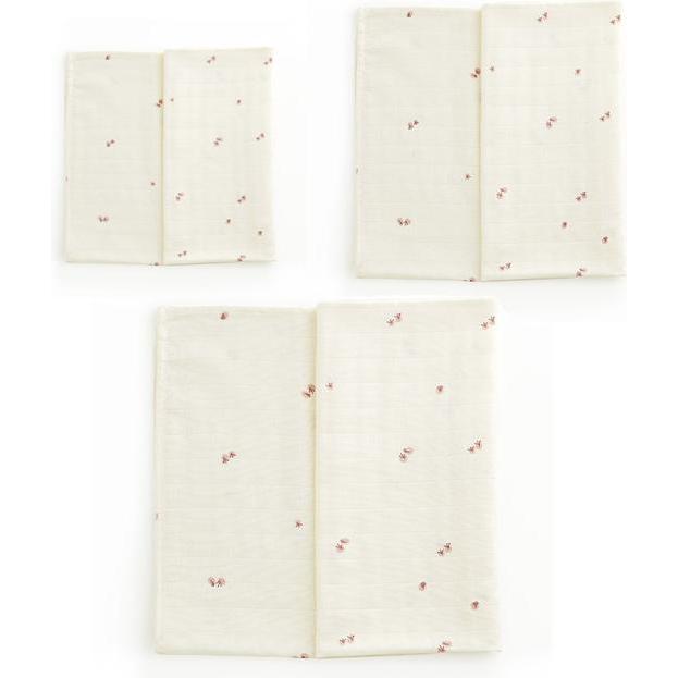 Gloop!, Pucktuch + Nuscheli, Musselin 50-70-100 cm 6er Pack