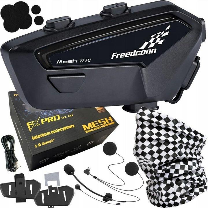 Productafbeelding FreedConn Interkom motocyklowy FreenConn FX Pro V2 EU MESH
