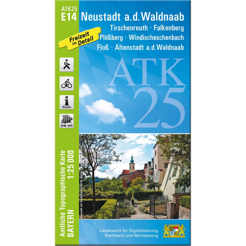 ATK25-E14 Neustadt a.d.Waldnaab (Amtlic, Landkarte